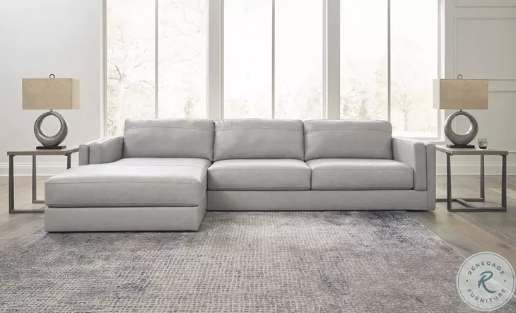 Amiata Glacier 2 Piece Sectional with LAF Chaise