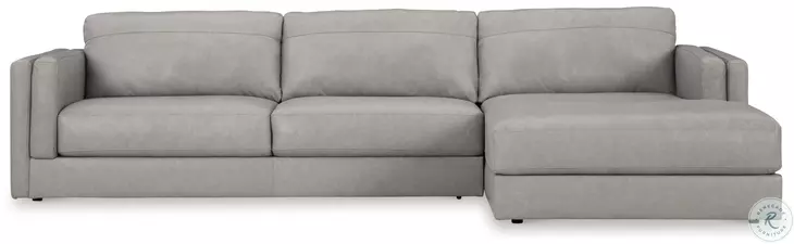 Amiata Glacier 2 Piece Sectional with RAF Chaise