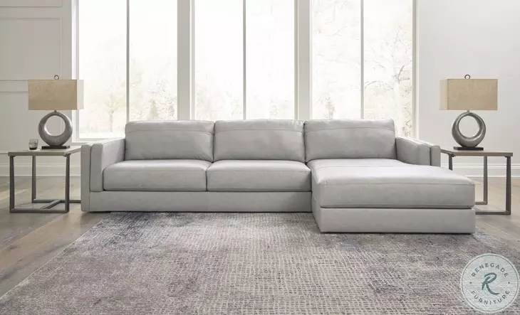 Amiata Glacier 2 Piece Sectional with RAF Chaise
