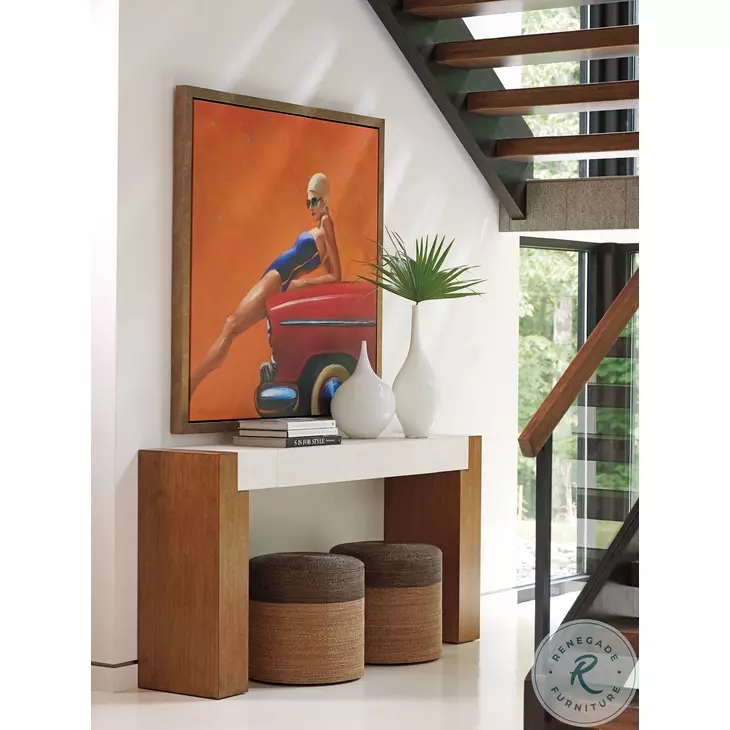 Palm Desert Anticato Marble And Sundrenched Sierra Eldorado Console Table