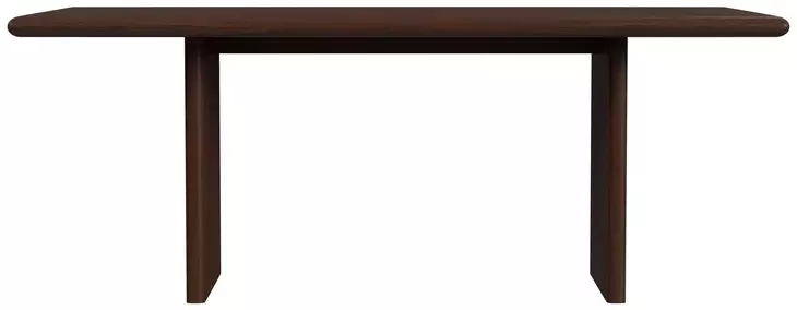 Halmstad Brown 74" Rectangular Panel Dining Table