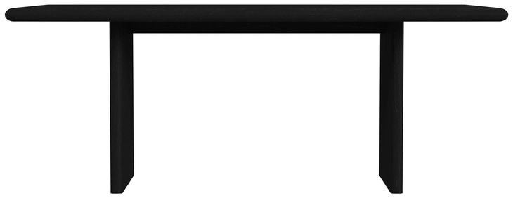 Halmstad Black 74" Rectangular Panel Dining Table