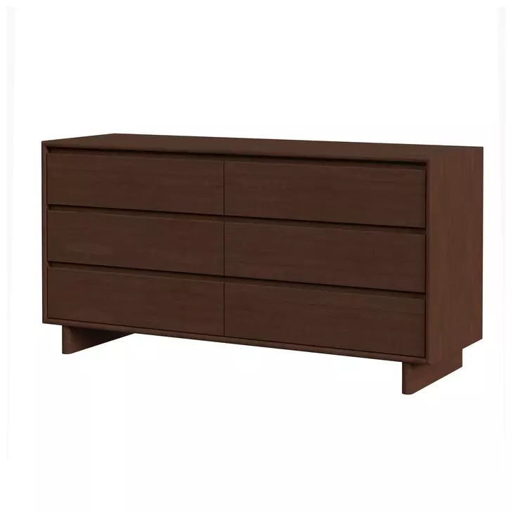 Halmstad Brown 6 Drawer Dresser