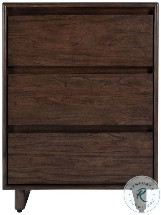 Halmstad Brown 3 Drawer Nightstand