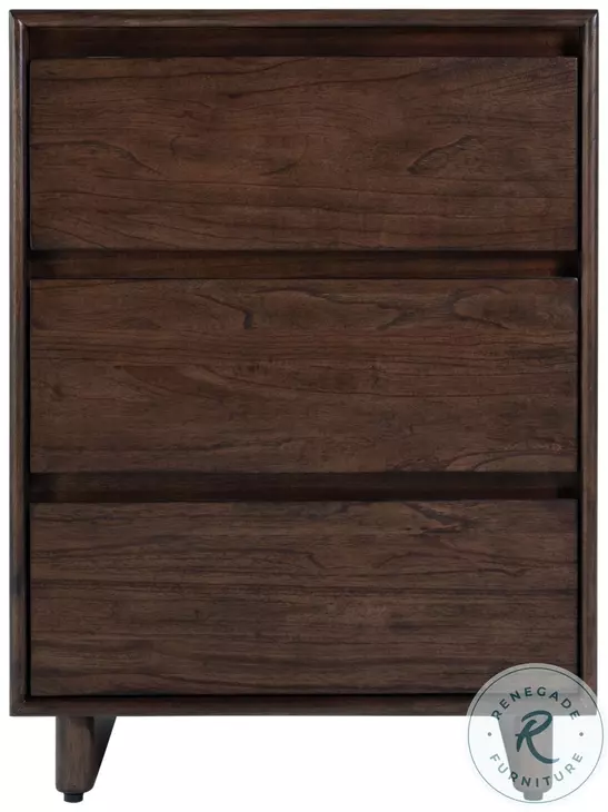 Halmstad Brown 3 Drawer Nightstand