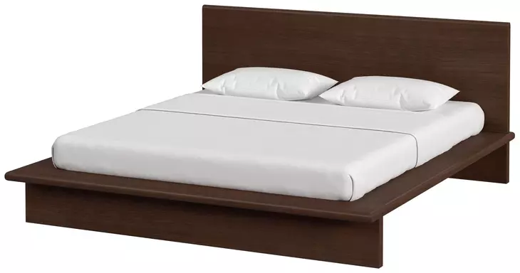 Halmstad Brown King Platform Bed
