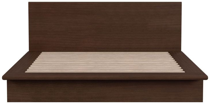Halmstad Brown King Platform Bed