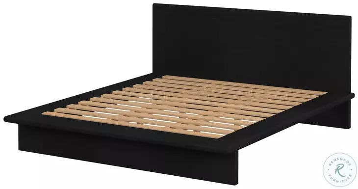 Halmstad Black King Platform Bed