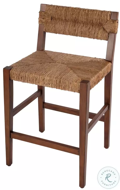 Valencia Dark Brown Short Back Counter Height Stool