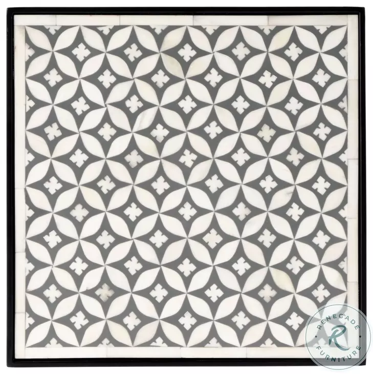 Lana Gray Bone Inlay Side Table