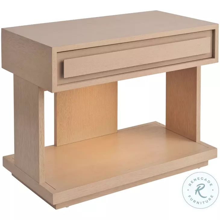 Gavin Sand Drift 1 Drawer Nightstand