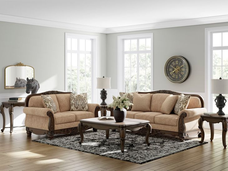 Stanmore Golden Loveseat