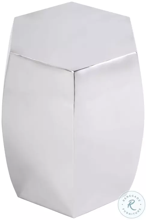 Carter Polished Silver Side Table