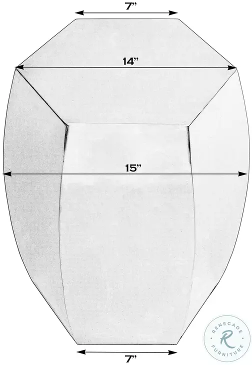 Carter Polished Silver Side Table