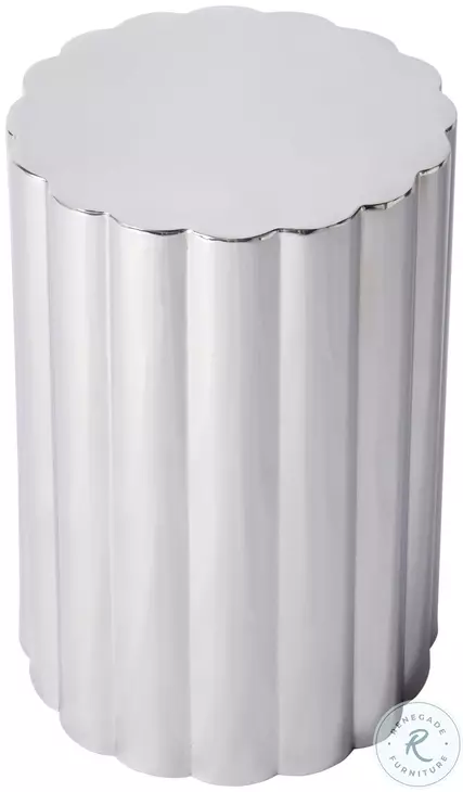 Norwich Polished Silver Side Table