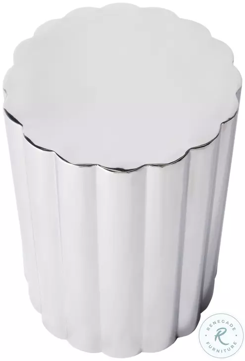 Norwich Polished Silver Side Table