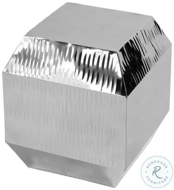 Kessel Polished Silver Side Table