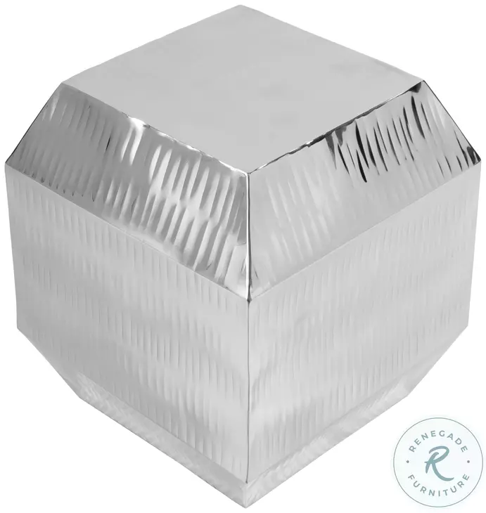 Kessel Polished Silver Side Table