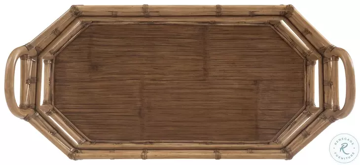 Key Biscayne Light Driftwood Nautilus Bar Cart