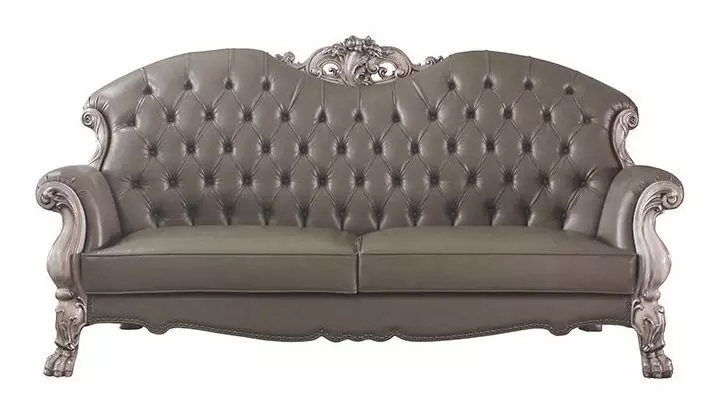 Dresden Gray Living Room Set with Nailhead Trim