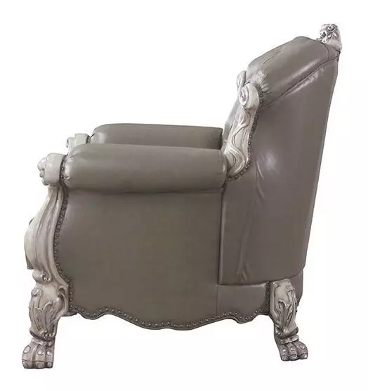Dresden Gray Living Room Set with Nailhead Trim