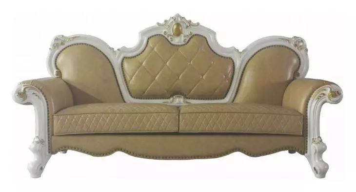 Picardy Butterscotch Living Room Set with Nailhead Trim
