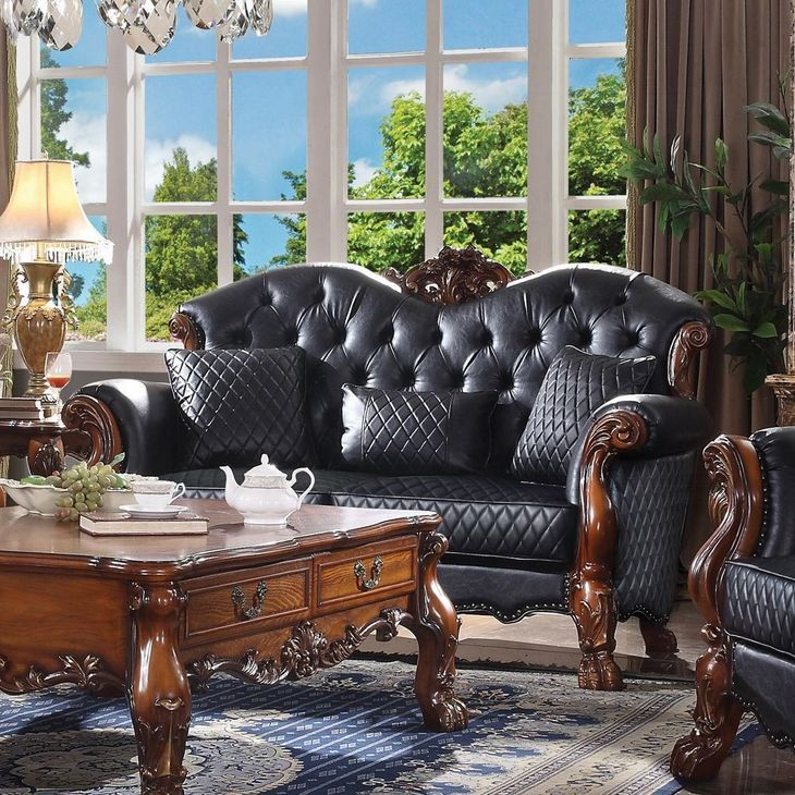 Dresden Green 71" Loveseat with Pillow and Nailhead Trim