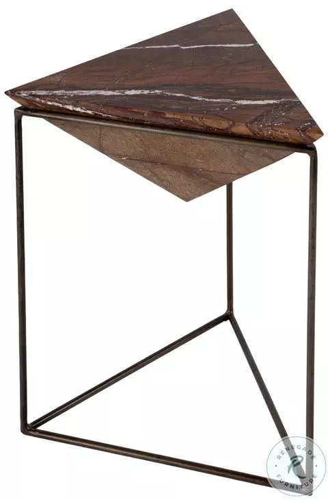 Addis Brown Pyramid Side Table