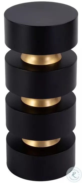 Zola Black Round Side Table