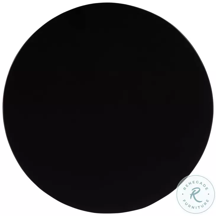 Zola Black Round Side Table