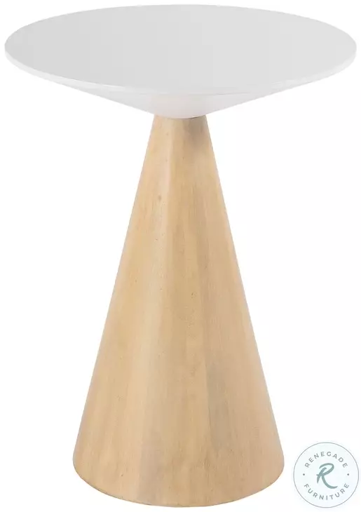 Via Natural Round Side Table