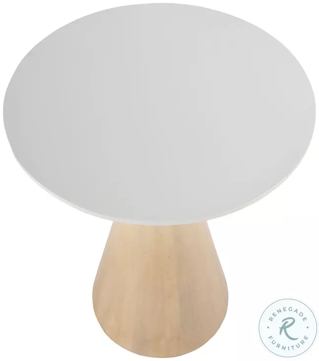 Via Natural Round Side Table