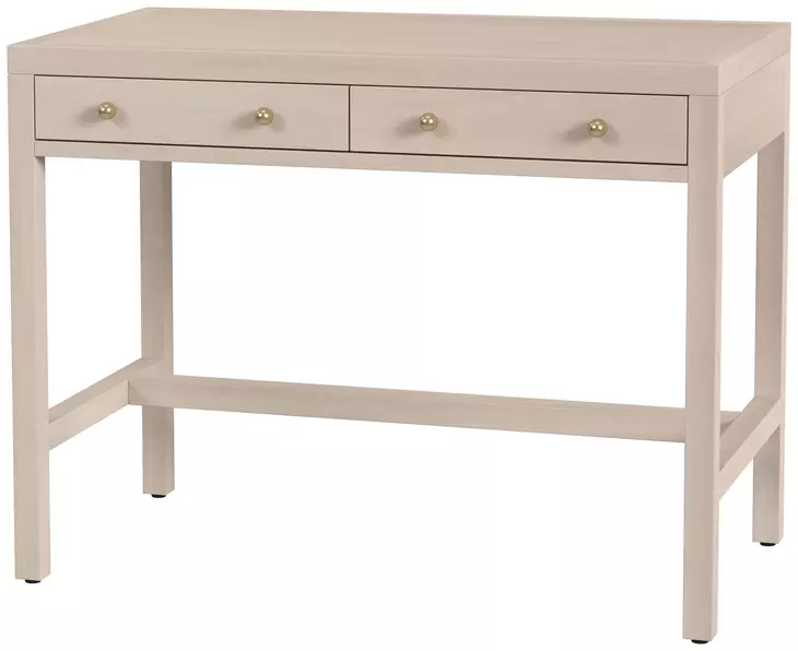 Nora Antique Taupe 40" Rectangular 2 Drawer Writing Desk