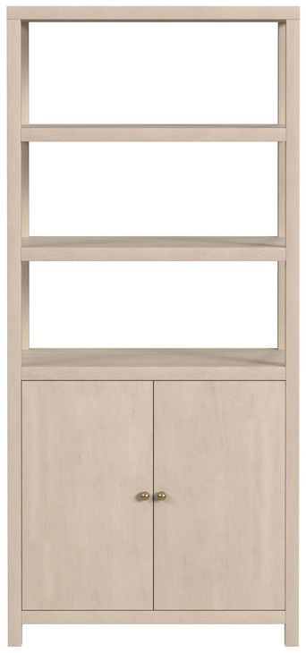 Nora Antique Taupe 32" 3 Tier Etagere Bookcase