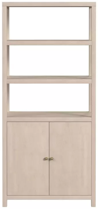 Nora Antique Taupe 32" 3 Tier Etagere Bookcase