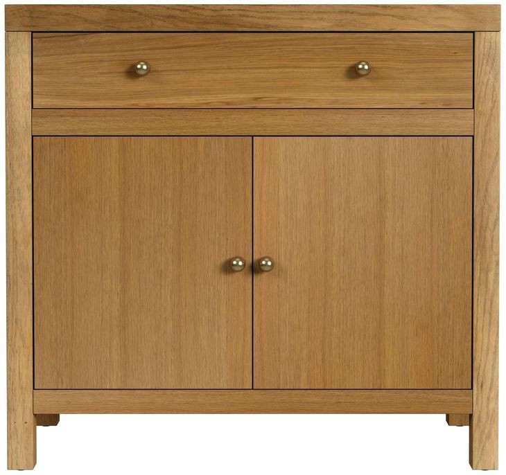 Nora Natural 31" 1 Drawer 2 Door Accent Storage Cabinet