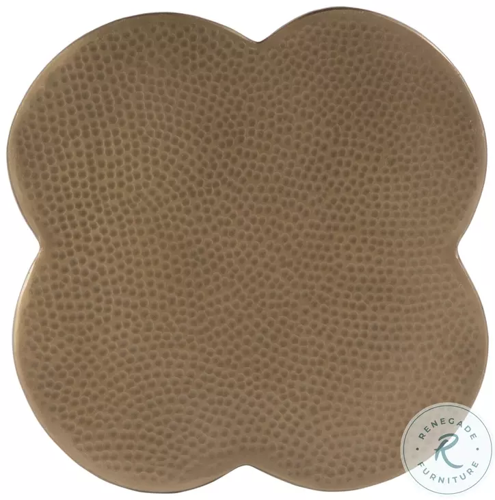 Colmar Natural Clover Shaped End Table