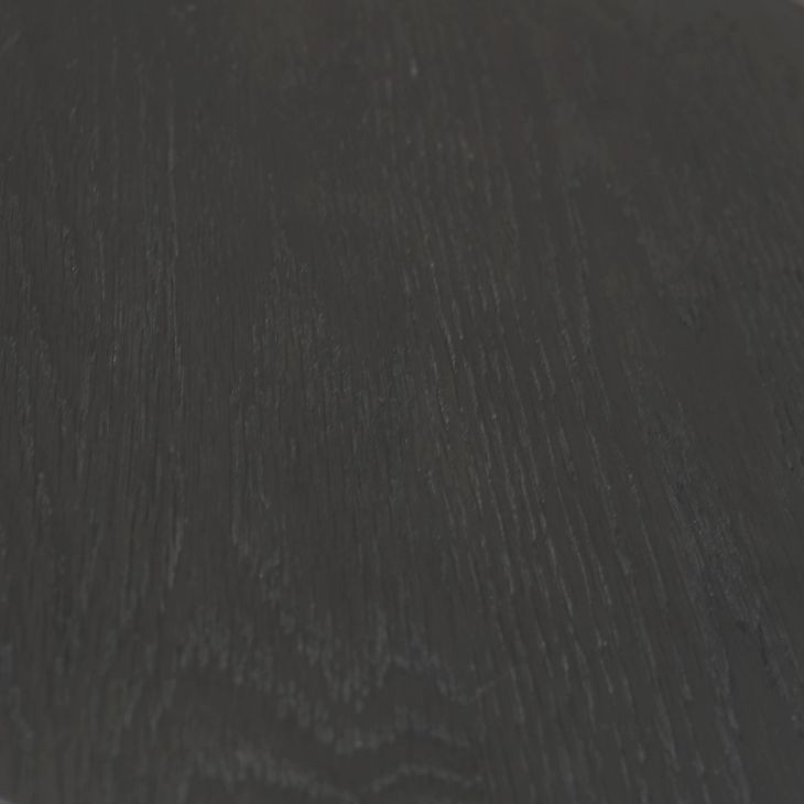 Reba Black Round End Table