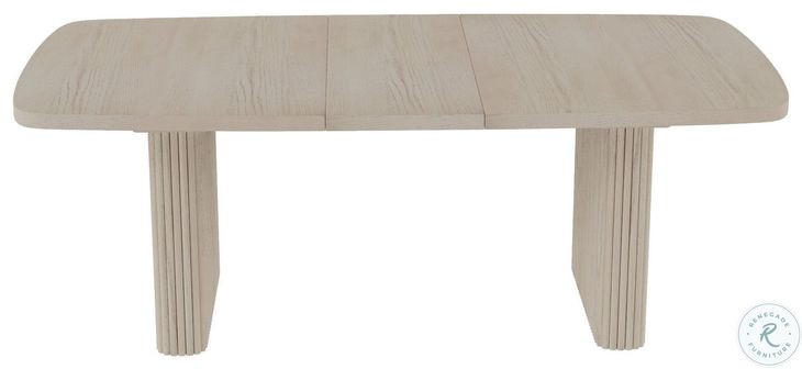 Reba Natural White Wash Extendable Dining Table