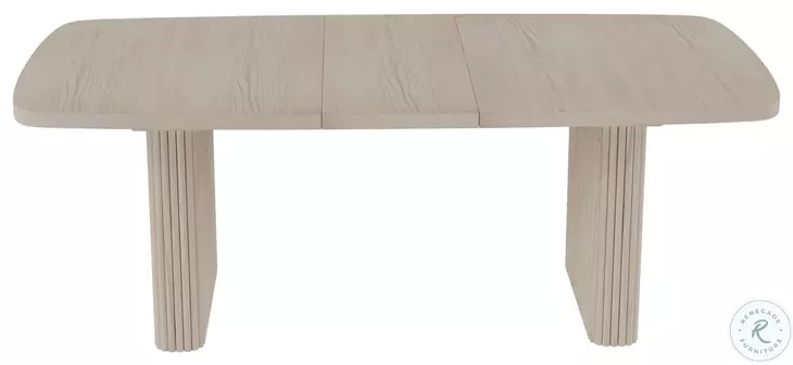 Reba Natural White Wash Extendable Dining Room Set