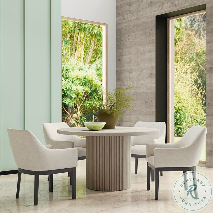 Reba Natural White Wash Dining Room Set