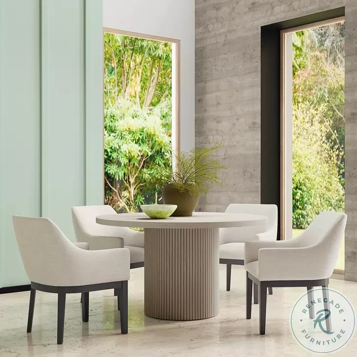 Reba Natural White Wash Dining Room Set