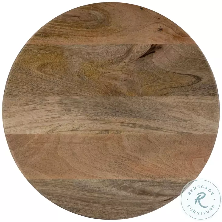 Botswana Brown Round Side Table
