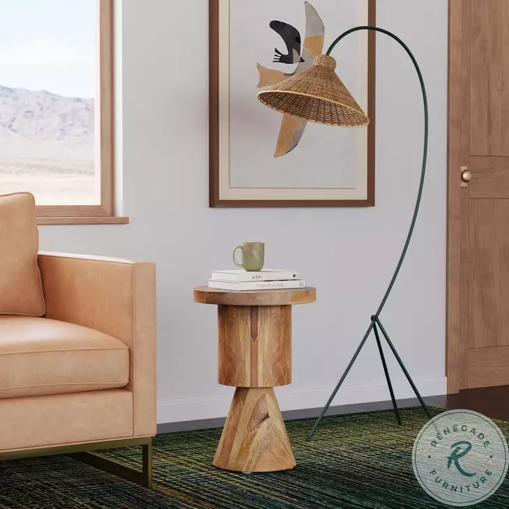 Botswana Brown Round Side Table