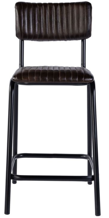 Waylon Black and Brown 32" Barstool