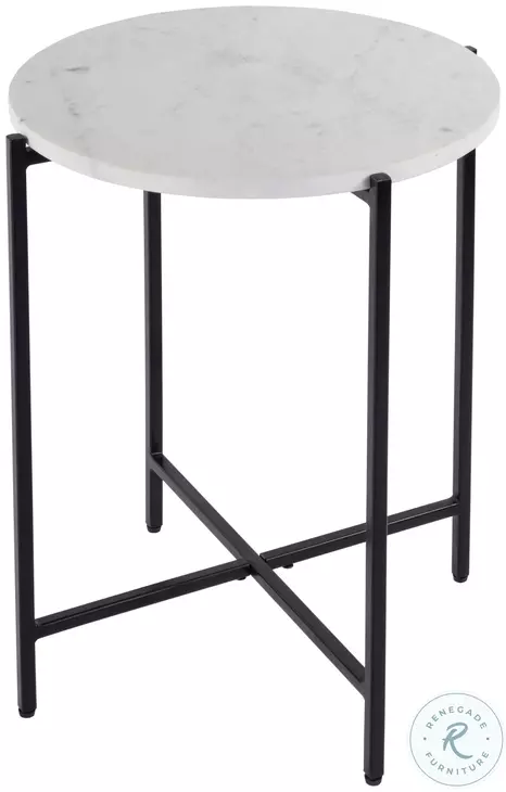 Mirabell Mother Of Pearl Round Marble Side Table