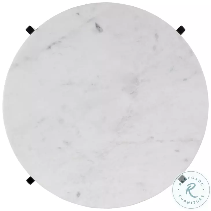Mirabell Mother Of Pearl Round Marble Side Table