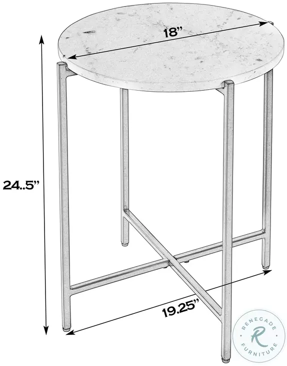 Mirabell Mother Of Pearl Round Marble Side Table