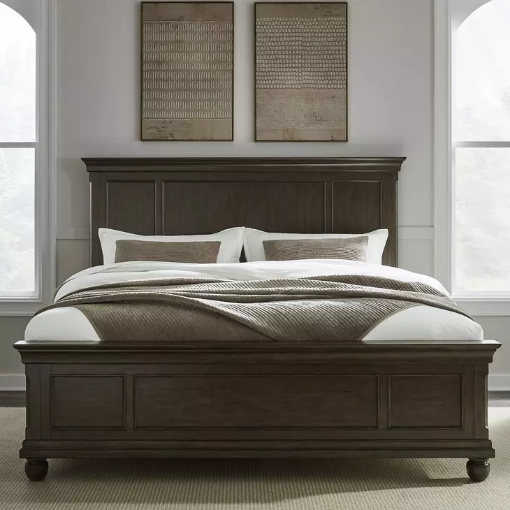 Rustic Traditions Rustic Cherry California King Panel Bed
