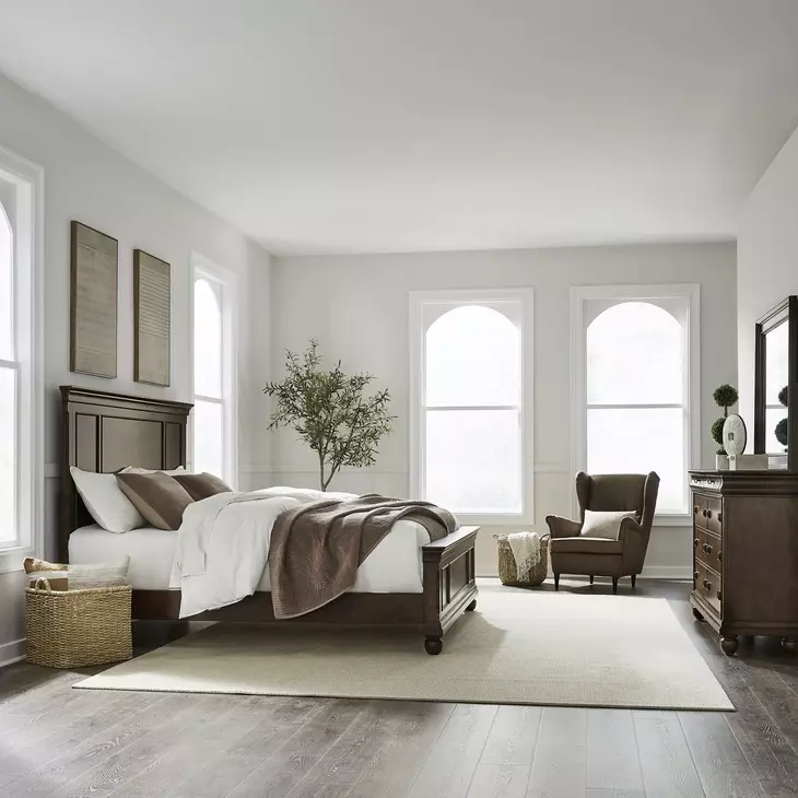Rustic Traditions Rustic Cherry California King Panel Bed
